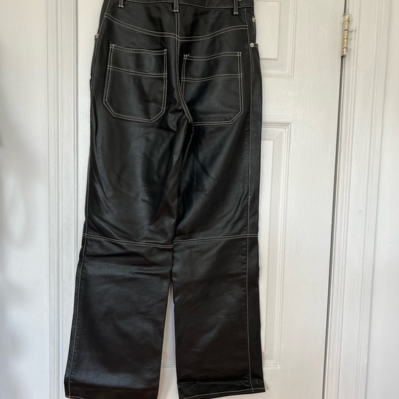 Free People Black Leather Pants - Picture 4 of 4